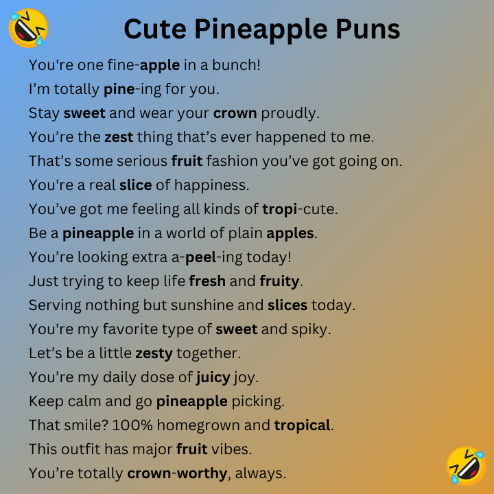 Cute Pineapple Puns