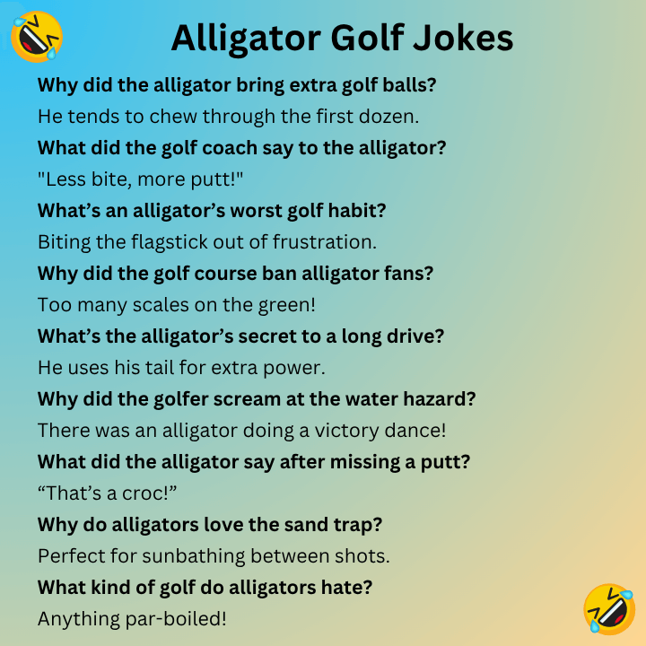 Alligator Golf Jokes