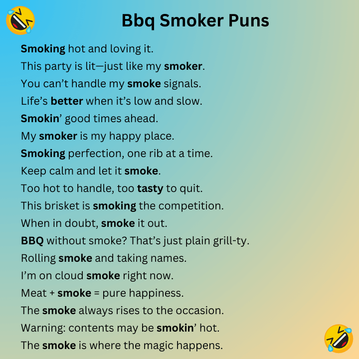 Bbq Smoker Puns