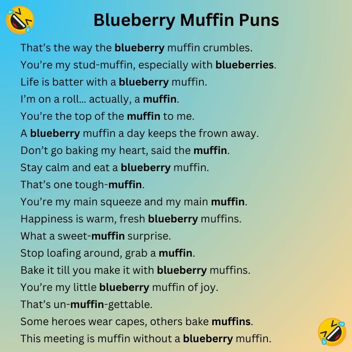 Blueberry Muffin Puns