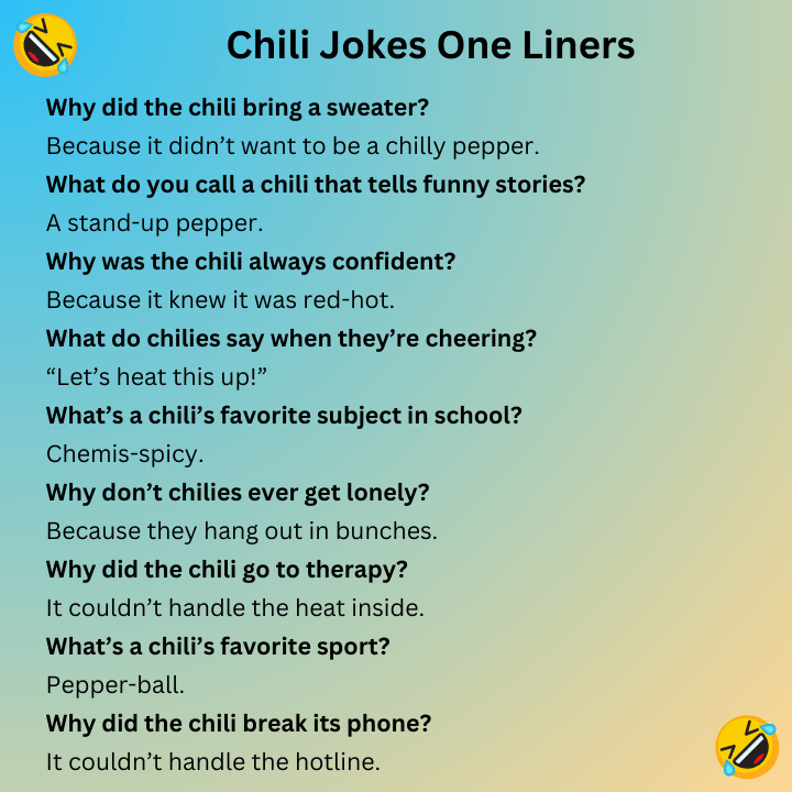 Chili Jokes One Liners