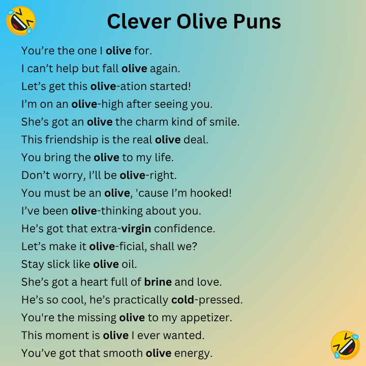 Clever Olive Puns