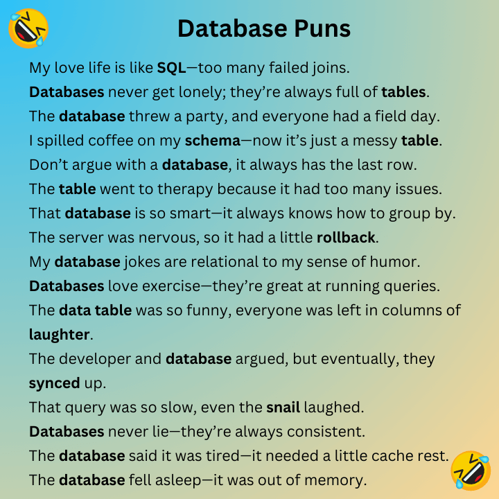 Database Puns