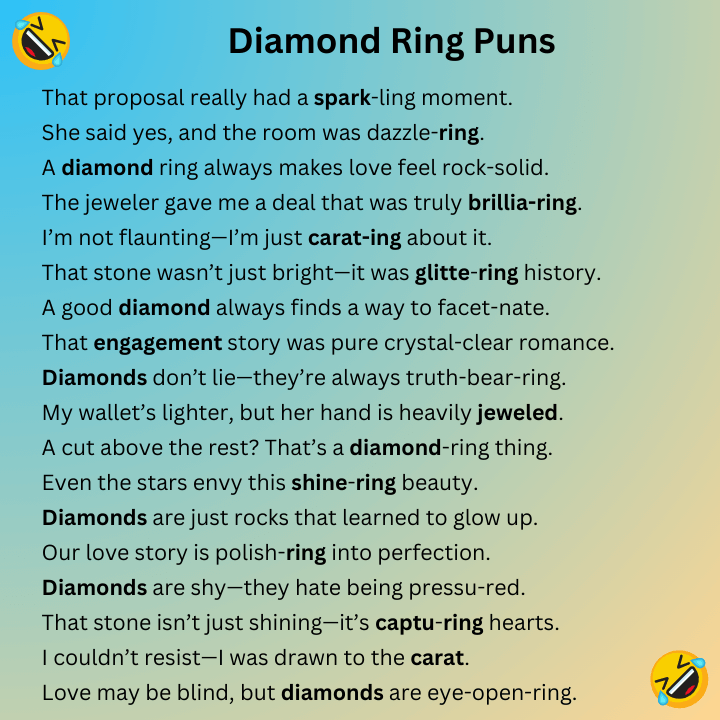 Diamond Ring Puns