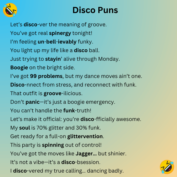 Disco Puns