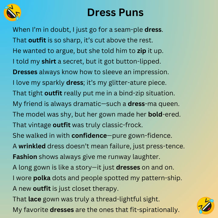 Dress Puns