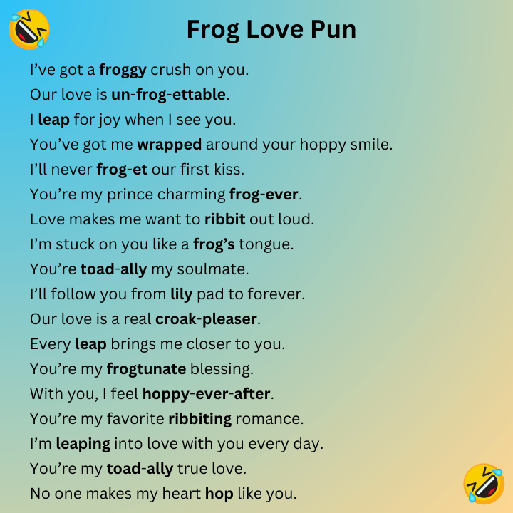 Frog Love Pun