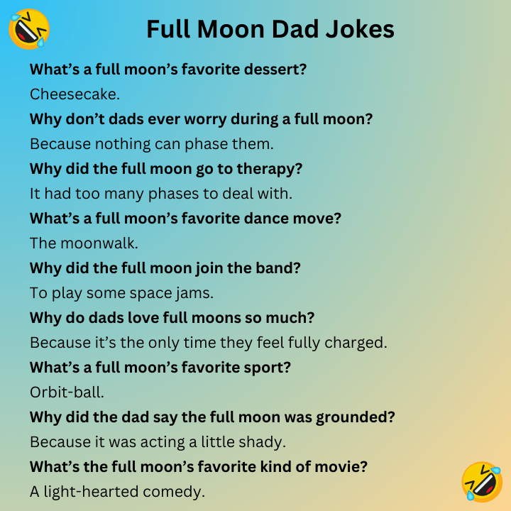 Full Moon Dad Jokes