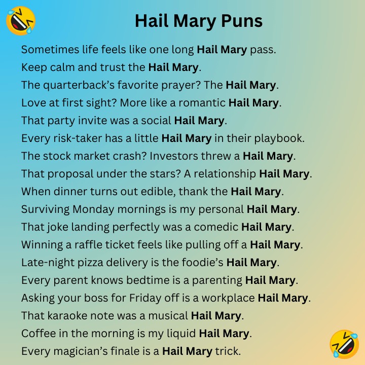 Hail Mary Puns