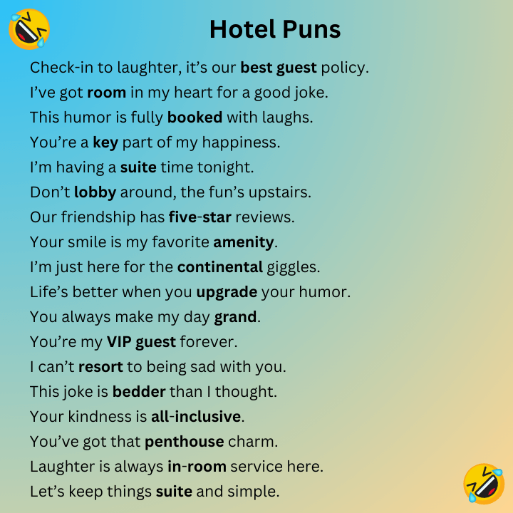 Hotel Puns