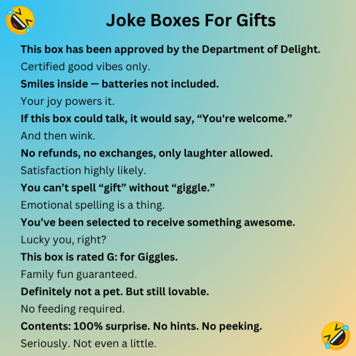Box Jokes and Puns Hilarious Wordplay That’s Outside the Box!