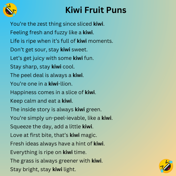 Kiwi Fruit Puns