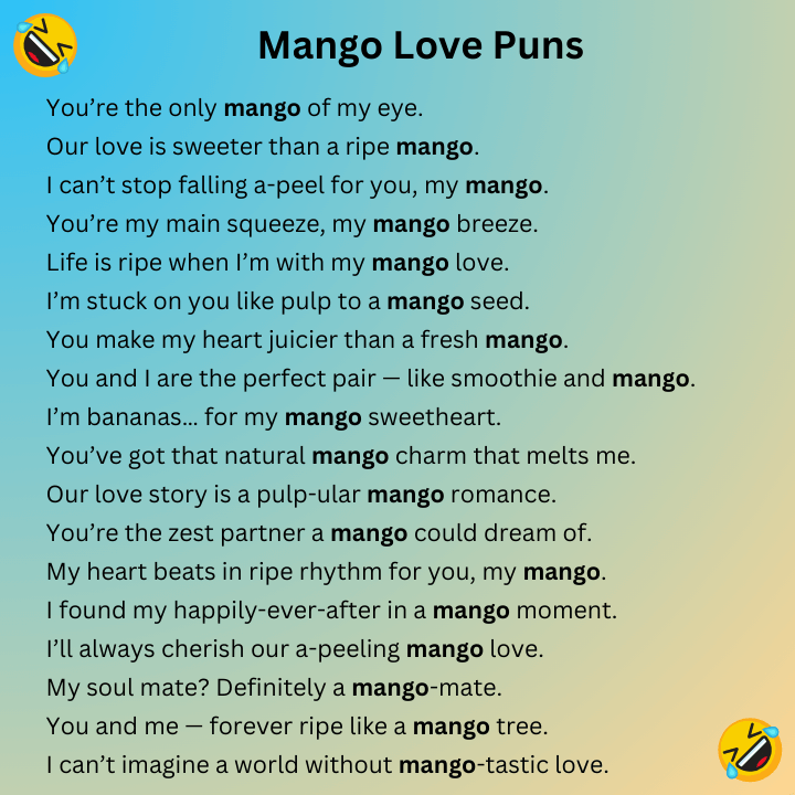 Mango Love Puns