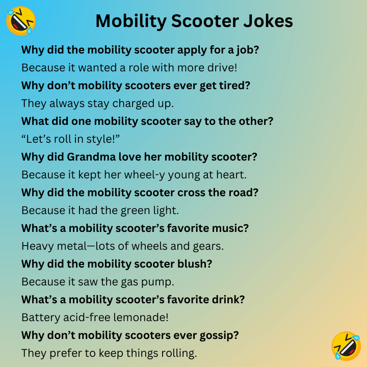 Mobility Scooter Jokes