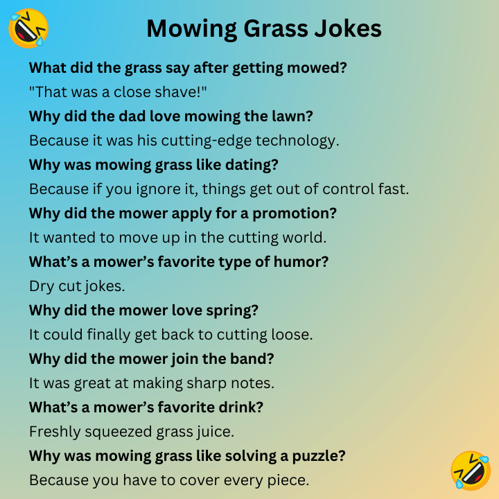 Mowing Grass Jokes