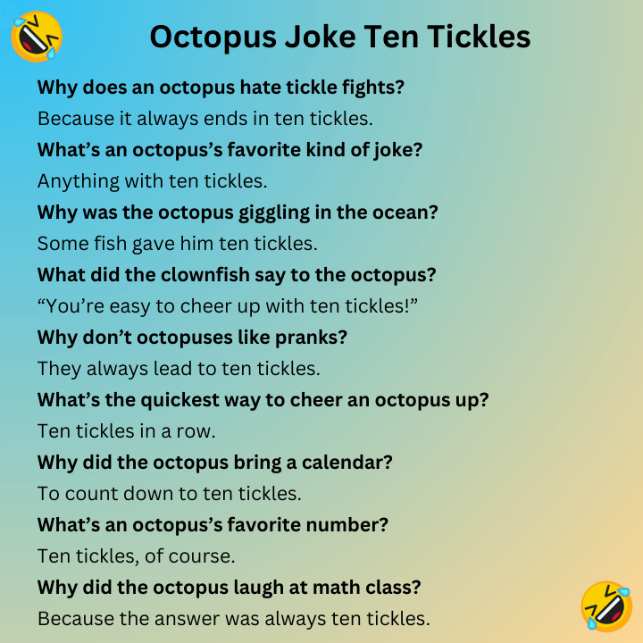 Octopus Joke Ten Tickles