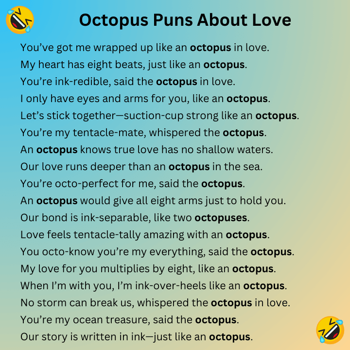 Octopus Puns About Love