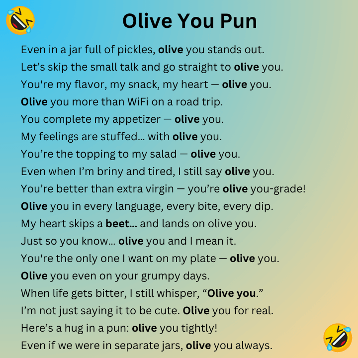 Olive You Pun
