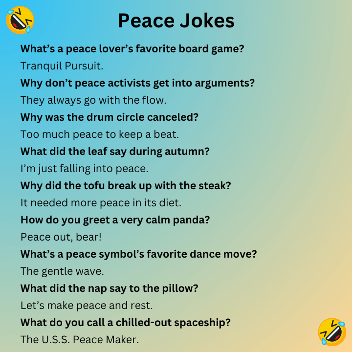 Peace jokes