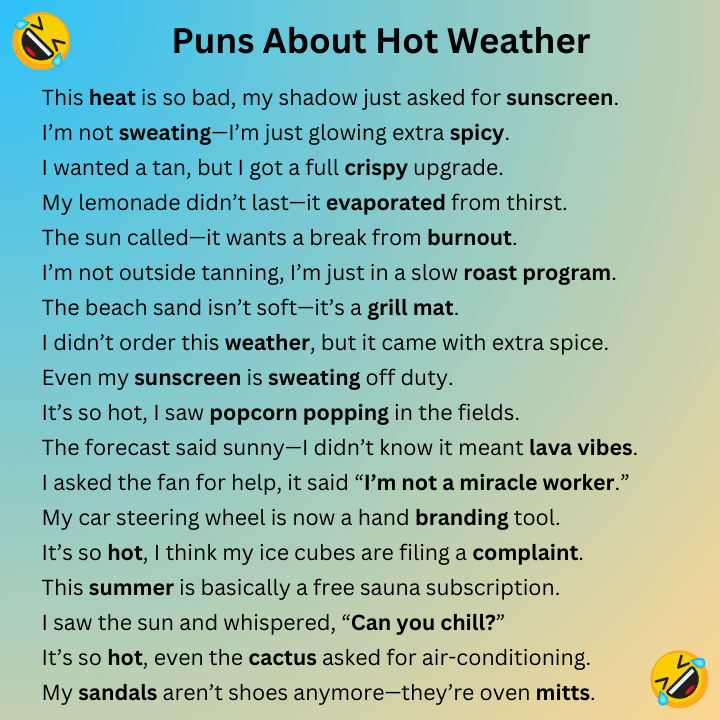 Puns About Hot Weather