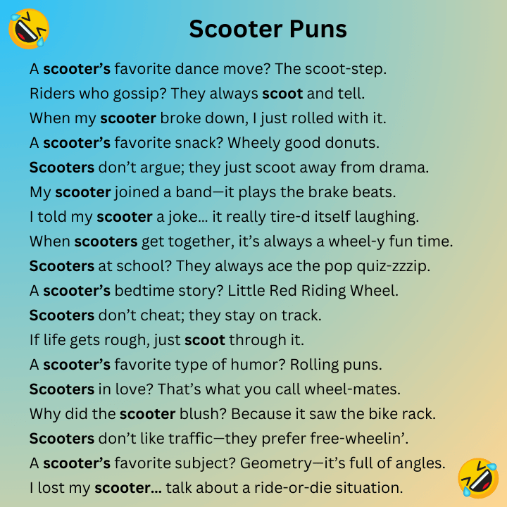 Scooter Puns