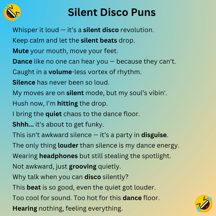 Silent Disco Puns