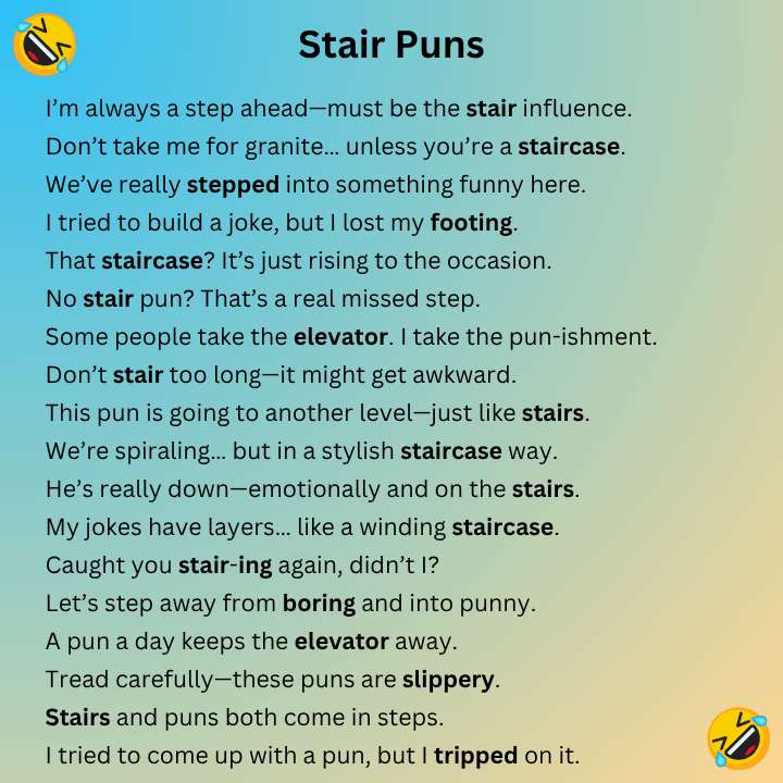 Stair Puns