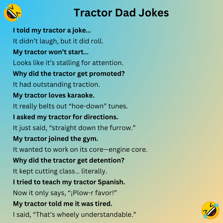 Tractor Dad Jokes