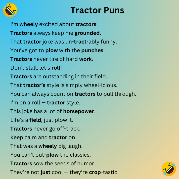 Tractor Puns