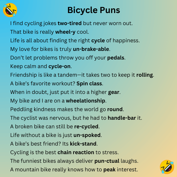 Bicycle Puns