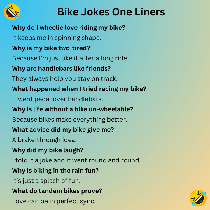 Bike Jokes One Liners