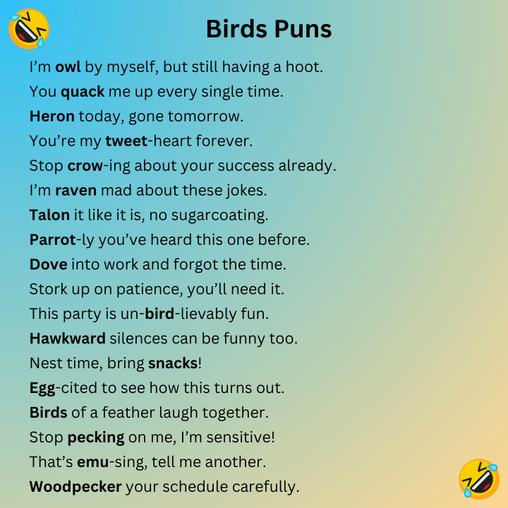 Birds Puns