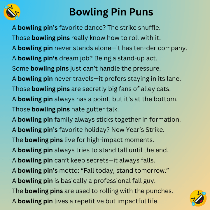 Bowling Pin Puns