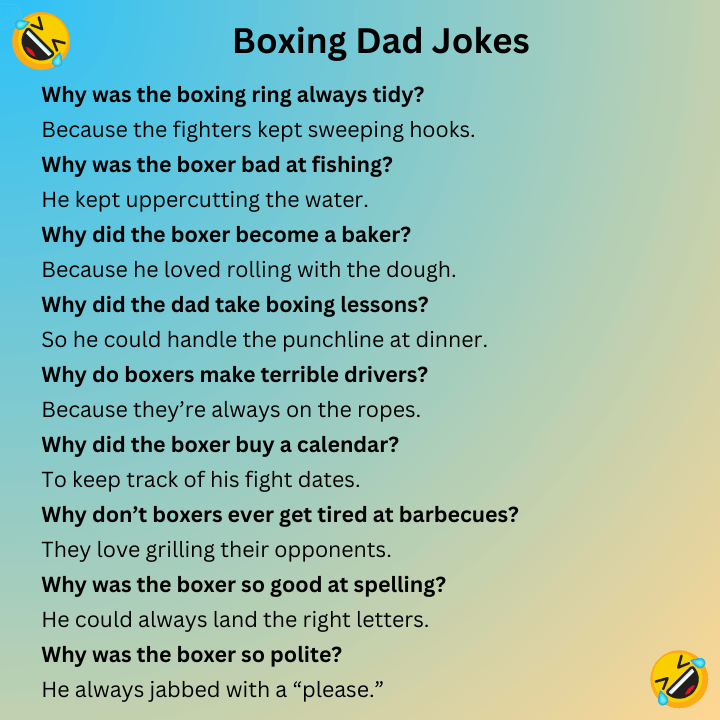 Boxing Dad Jokes