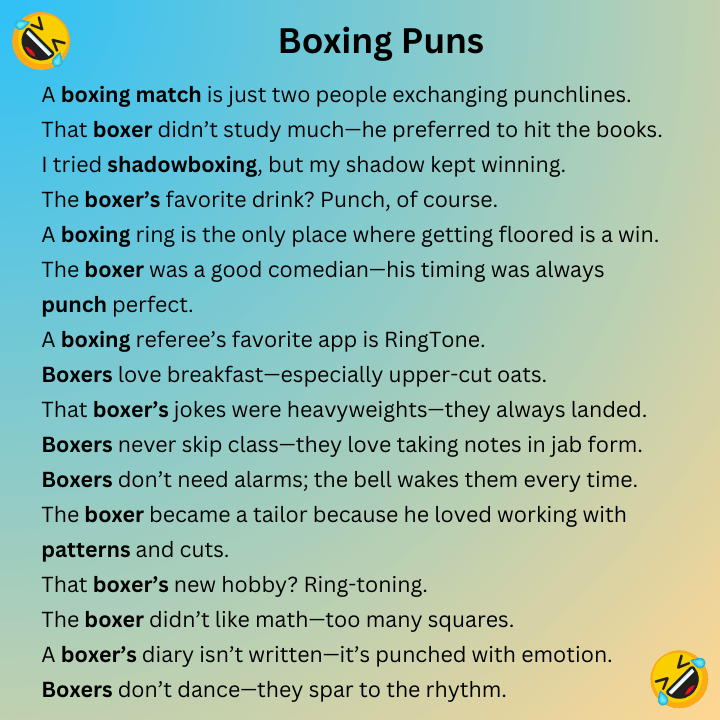 Boxing Puns