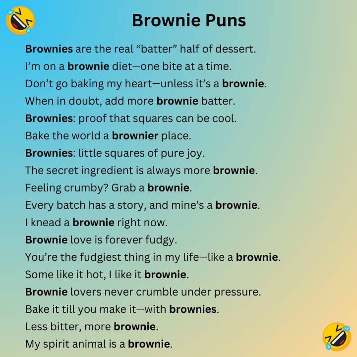 Brownie Puns 