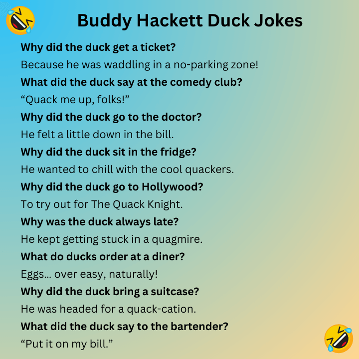 Buddy Hackett Duck Jokes
