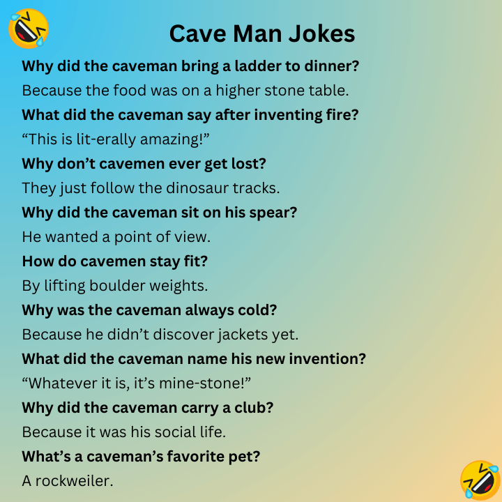 Cave Man Jokes