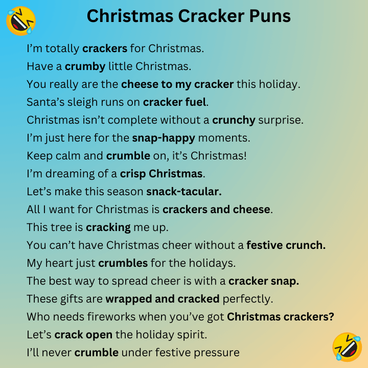 Christmas Cracker Puns