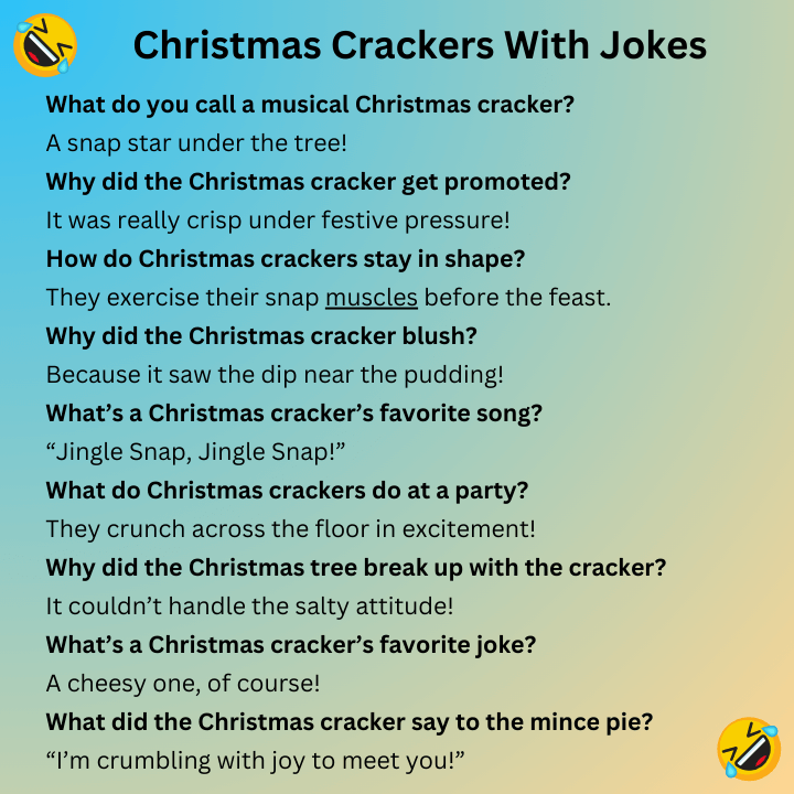 Christmas Crackers With Jokes