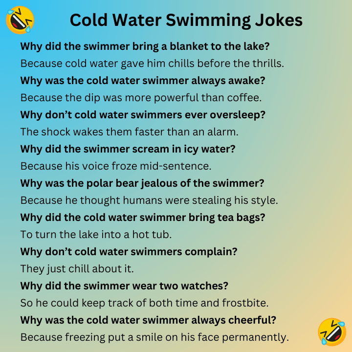 Cold Water Swimming Jokes