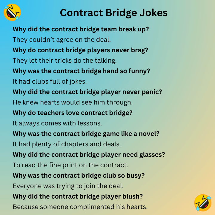 Contract Bridge Jokes