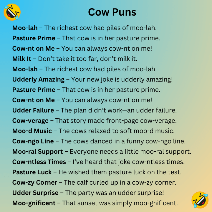 Cow Puns