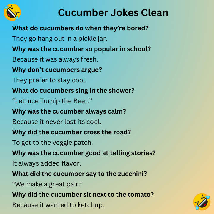 Cucumber Jokes Clean