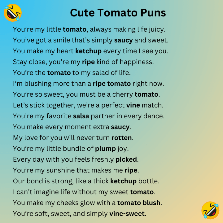 Cute Tomato Puns