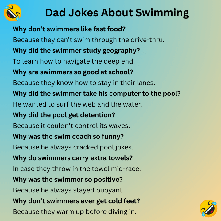 Dad Jokes About Swimming