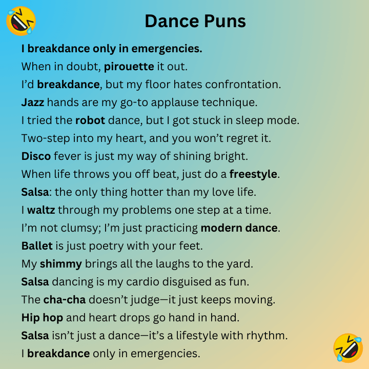 Dance Puns