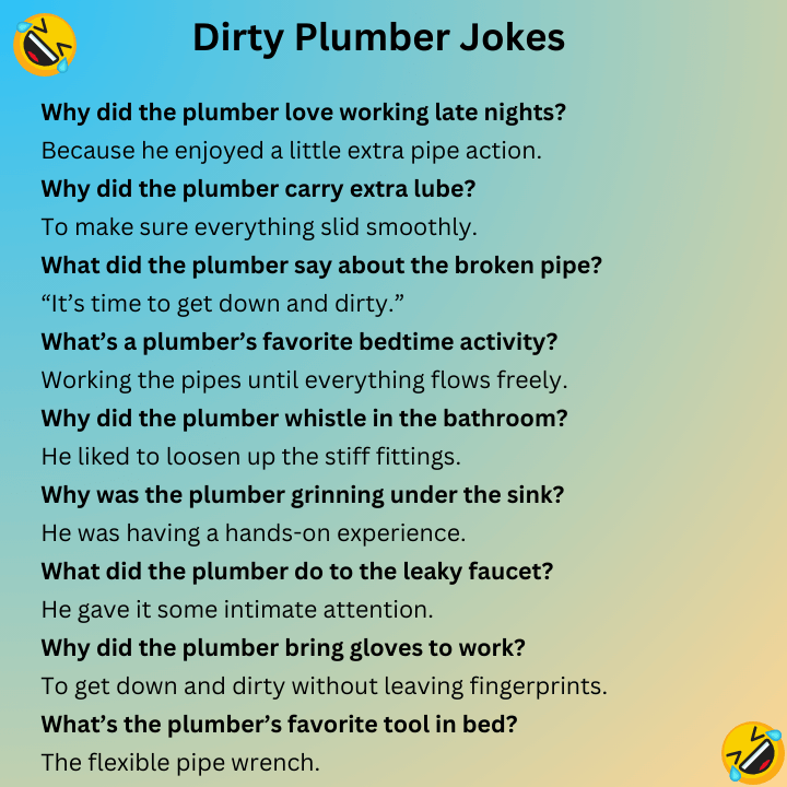 Dirty Plumber Jokes