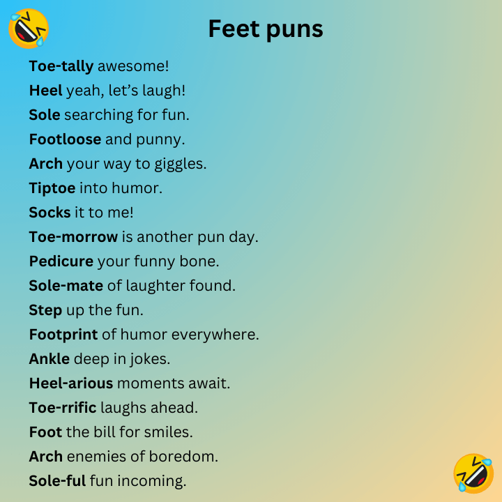 Feet puns
