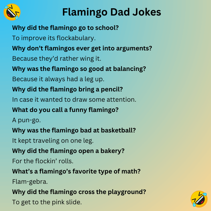 Flamingo Dad Jokes